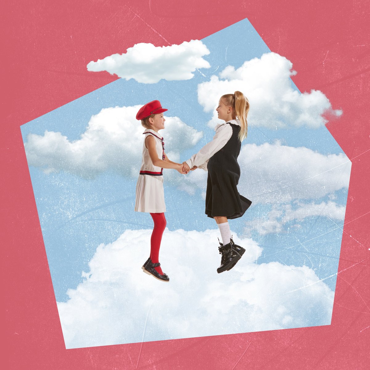 Creative collage of children